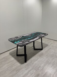 Стол кухонный обеденный прямоугольный дизайнерский лофт THETABLE 160х80 4.18/1.1