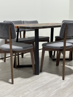 Стол кухонный обеденный прямоугольный дизайнерский лофт THETABLE RU 160х80 4.11/1.1