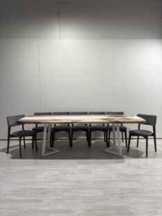 Стол кухонный обеденный евро дизайнерский лофт THETABLE RU 250х100 3.24/1.2