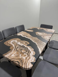 Стол кухонный обеденный прямоугольный дизайнерский лофт THETABLE RU 160х80 2.71/3.1