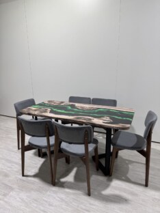 Стол кухонный обеденный прямоугольный дизайнерский лофт THETABLE RU 180х80 4.14/3.1