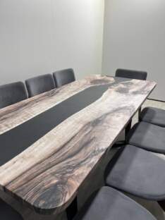 Стол кухонный обеденный прямоугольный дизайнерский лофт THETABLE 200х90 3.30/1.1