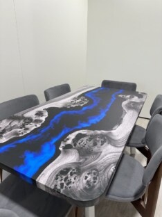 Стол кухонный обеденный прямоугольный дизайнерский лофт THETABLE RU 120х80 4.17/4.2