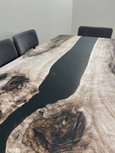 Стол кухонный обеденный прямоугольный дизайнерский лофт THETABLE RU 160х80 3.30/1.1