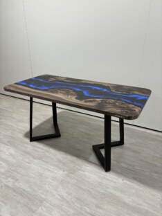 Стол кухонный обеденный прямоугольный дизайнерский лофт THETABLE RU 200х90 4.8/1.1