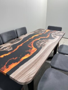 Стол кухонный обеденный прямоугольный дизайнерский лофт THETABLE RU 180х80 4.15/3.1