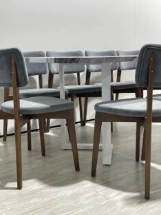 Стол кухонный обеденный прямоугольный дизайнерский лофт THETABLE RU 220х90 3.23/3.2
