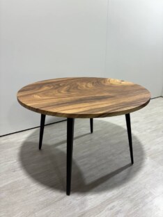 Стол кухонный обеденный круглый дизайнерский лофт THETABLE 120х32 9.2/6.1