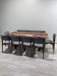 Стол кухонный обеденный прямоугольный дизайнерский лофт THETABLE RU 200х90 3.1/2.1 Стол кухонный обеденный прямоугольный дизайнерский лофт THETABLE RU 200х90 3.1/2.1
