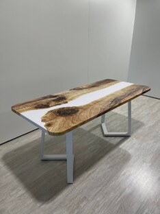 Стол кухонный обеденный прямоугольный дизайнерский лофт THETABLE RU 180х80 3.24/1.2