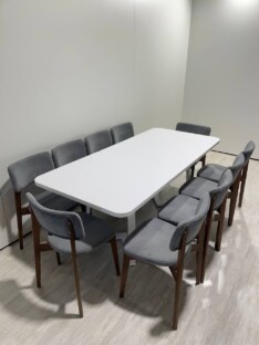 Стол кухонный обеденный прямоугольный дизайнерский лофт THETABLE RU 200х90 2.23/1.2