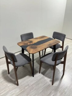 Стол кухонный обеденный 100х70 см прямоугольный THETABLE RU 3.0/20.1