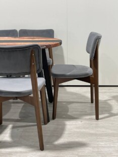 Стол кухонный обеденный овальный дизайнерский лофт THETABLE 120х80 3.8/4.1