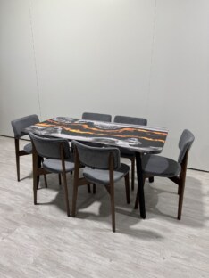 Стол кухонный обеденный прямоугольный дизайнерский лофт THETABLE RU 160х80 4.20/4.1 Стол кухонный обеденный прямоугольный дизайнерский лофт THETABLE RU 160х80 4.20/4.1