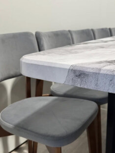 Стол кухонный обеденный евро дизайнерский лофт THETABLE RU 200х90 6.5/3.1