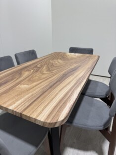 Стол кухонный обеденный прямоугольный дизайнерский лофт THETABLE RU 160х80 9.9/1.1