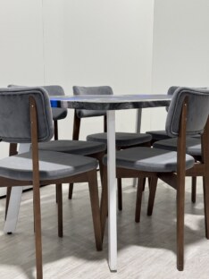 Стол кухонный обеденный прямоугольный дизайнерский лофт THETABLE RU 120х80 4.17/4.2