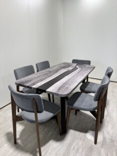 Стол кухонный обеденный прямоугольный дизайнерский лофт THETABLE RU 180х80 5.40/3.1