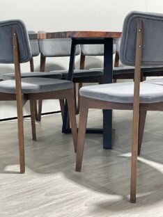 Стол кухонный обеденный прямоугольный дизайнерский лофт THETABLE 250х100 3.8/1.1