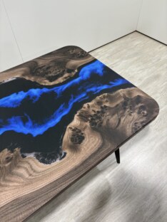 Стол журнальный прямоугольный дизайнерский лофт THETABLE RU 140х80 4.8/7.1