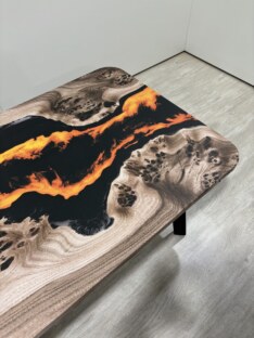 Стол журнальный прямоугольный дизайнерский лофт THETABLE RU 160х80 4.15/5.1