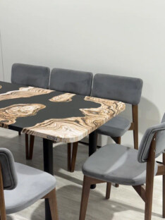 Стол кухонный обеденный прямоугольный дизайнерский лофт THETABLE RU 120х80 2.71/11.1