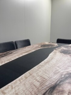 Стол кухонный обеденный прямоугольный дизайнерский лофт THETABLE RU 220х90 3.30/1.1