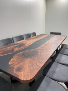 Стол кухонный обеденный прямоугольный дизайнерский лофт THETABLE 250х100 3.1/3.1