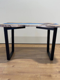 Стол компьютерный с вырезом дизайнерский лофт THETABLE 140х80 3.20/2.1