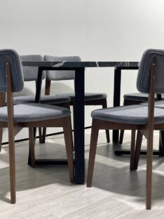 Стол кухонный обеденный прямоугольный дизайнерский лофт THETABLE RU 120х80 2.12.2/1.1