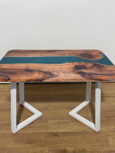Стол кухонный обеденный прямоугольный дизайнерский лофт THETABLE RU 120х80 3.45/1.2