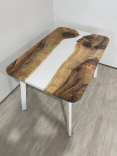 Стол кухонный обеденный прямоугольный дизайнерский лофт THETABLE RU 120х80 3.24/4.2 Стол кухонный обеденный прямоугольный дизайнерский лофт THETABLE RU 120х80 3.24/4.2