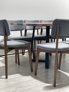 Стол кухонный обеденный прямоугольный дизайнерский лофт THETABLE 220х90 3.14/1.1