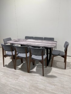 Стол кухонный обеденный прямоугольный дизайнерский лофт THETABLE 180х80 3.27/2.1