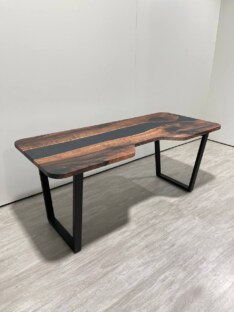 Стол компьютерный с вырезом дизайнерский лофт THETABLE RU 180х80 3.26/2.1