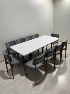 Стол кухонный обеденный прямоугольный дизайнерский лофт THETABLE RU 200х90 2.21/3.1
