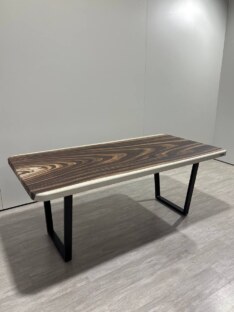Стол кухонный обеденный прямоугольный дизайнерский под дерево THETABLE RU 140х80 17.1/2.1 Стол кухонный обеденный прямоугольный дизайнерский под дерево THETABLE RU 140х80 17.1/2.1