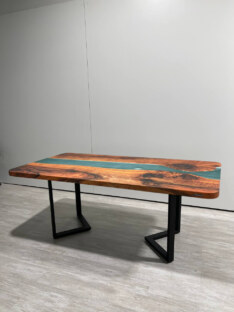 Стол кухонный обеденный прямоугольный дизайнерский лофт THETABLE RU 250х100 3.48/3.1