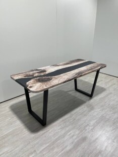 Стол кухонный обеденный прямоугольный дизайнерский лофт THETABLE RU 180х80 3.30/1.1