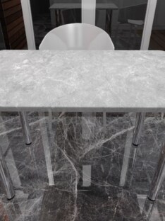 Стол кухонный обеденный прямоугольный дизайнерский лофт THETABLE RU 102х69 2.15/11.3