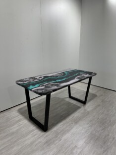 Стол кухонный обеденный прямоугольный дизайнерский лофт THETABLE RU 200х90 4.18/2.1