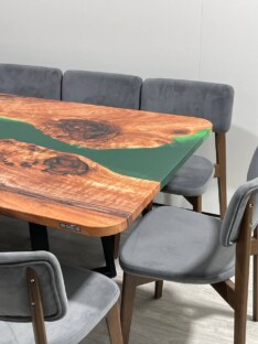 Стол кухонный обеденный прямоугольный дизайнерский лофт THETABLE RU 250х100 3.10/1.1