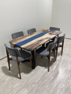 Стол кухонный обеденный прямоугольный дизайнерский лофт THETABLE RU 250х100 3.32/1.1