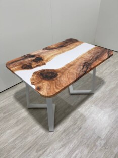 Стол кухонный обеденный прямоугольный дизайнерский лофт THETABLE RU 120х80 3.11/1.2
