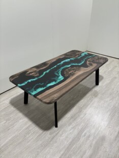 Стол журнальный прямоугольный дизайнерский лофт THETABLE RU 120х80 4.9/5.1