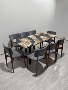 Стол кухонный обеденный прямоугольный дизайнерский лофт THETABLE RU 180х80 2.71/1.1