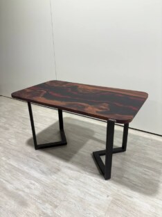 Стол кухонный обеденный прямоугольный дизайнерский лофт THETABLE 180х80 4.21/3.1