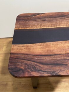 Стол письменный с вырезом дизайнерский лофт THETABLE 200х90 3.1/2.1