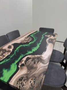 Стол кухонный обеденный прямоугольный дизайнерский лофт THETABLE RU 180х80 4.14/3.1