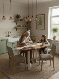 Стол кухонный обеденный овальный THETABLE RU 160х80 3.11/1.2